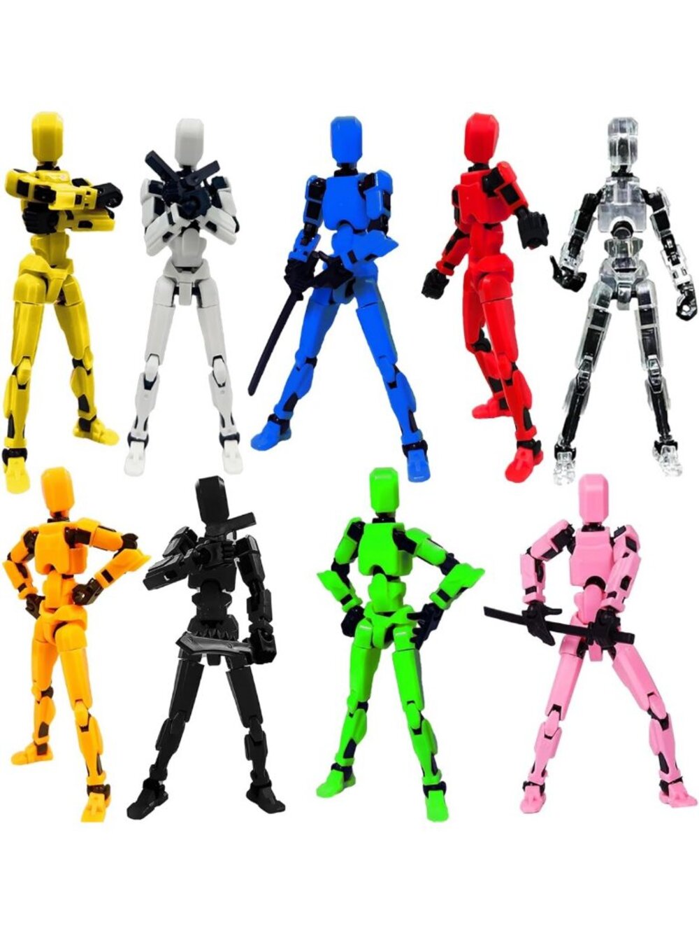 Titan 13 Action Figure, 3D Printed Dummy Robot 13 Action Figure Room Decor